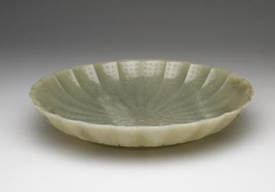 图片[2]-Floral-shaped jade dish, Mughal Empire-China Archive